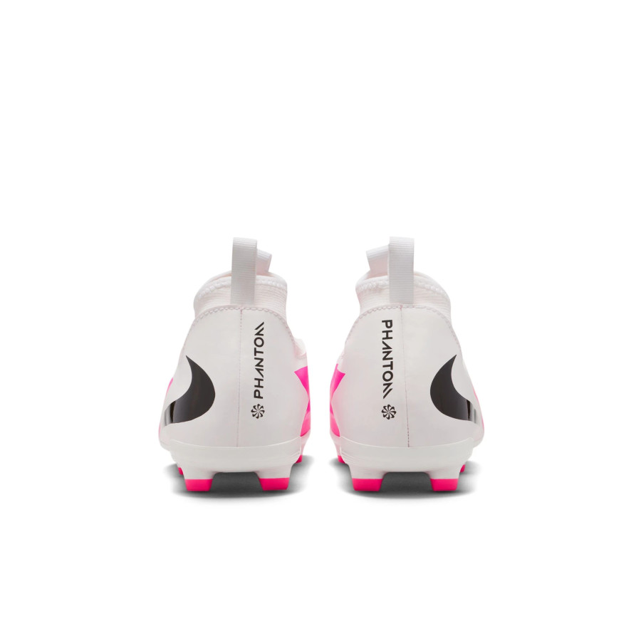 Nike Phantom 6 montante Academy junior FG/MG rose blanc