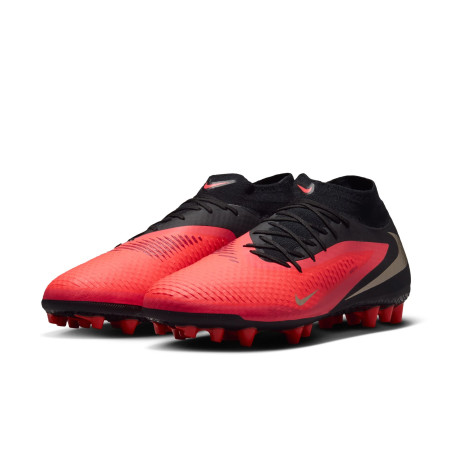Nike Phantom 6 montante Academy AG rouge noir