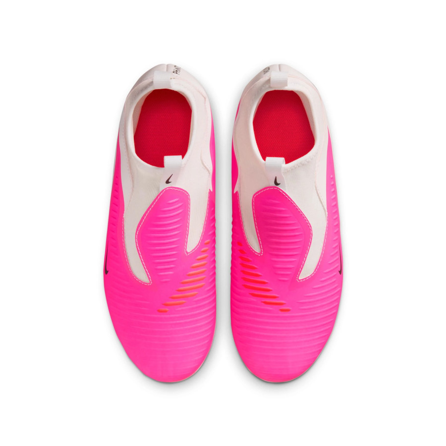 Nike Phantom 6 montante Academy junior FG/MG rose blanc
