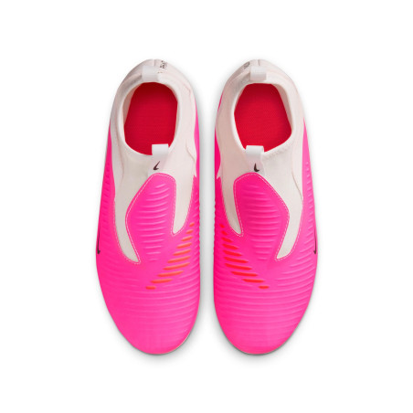 Nike Phantom 6 montante Academy junior FG/MG rose blanc