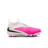 Nike Phantom 6 montante Academy junior FG/MG rose blanc