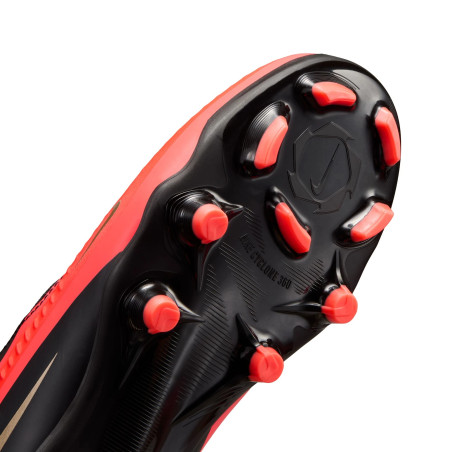 Nike Phantom 6 montante Academy junior FG/MG rouge noir