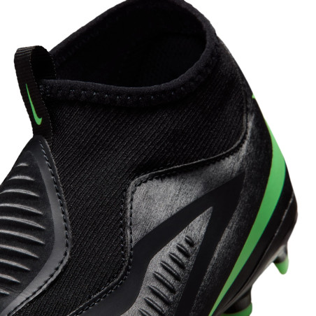 Nike Phantom 6 montante Academy junior FG/MG noir vert