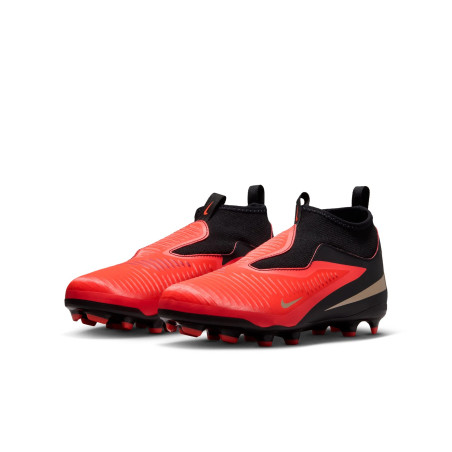Nike Phantom 6 montante Academy junior FG/MG rouge noir