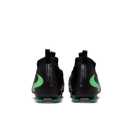 Nike Phantom 6 montante Academy junior FG/MG noir vert