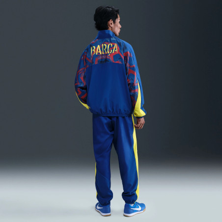 Pantalon survêtement FC Barcelone Woven bleu