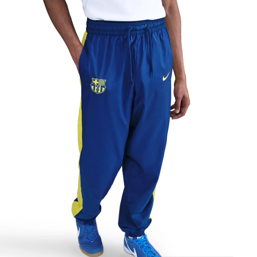 Pantalon survêtement FC Barcelone Woven bleu