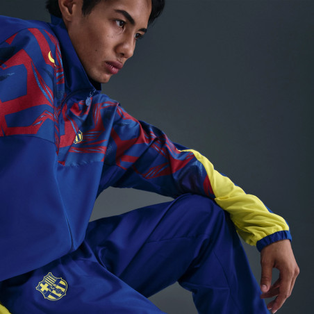 Pantalon survêtement FC Barcelone Woven bleu