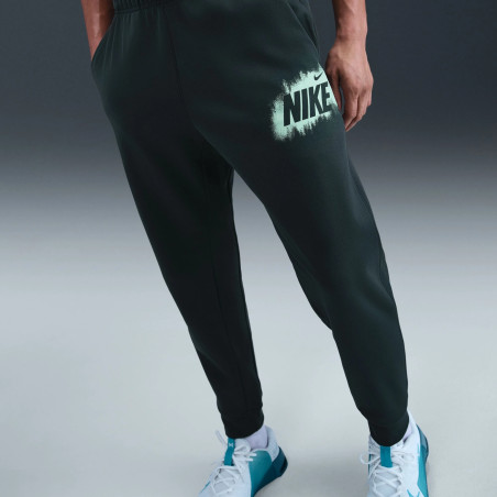 Pantalon survêtement Nike Fleece noir vert