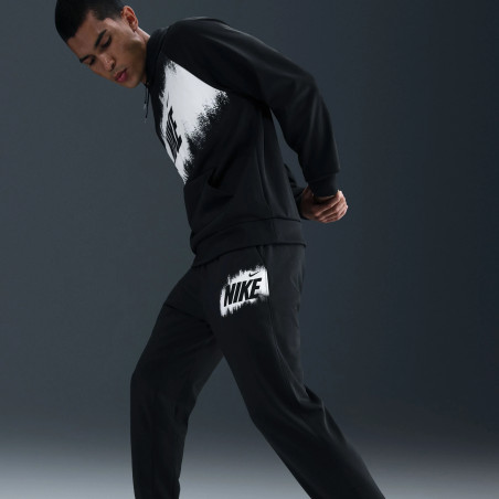 Pantalon survêtement Nike Fleece noir blanc