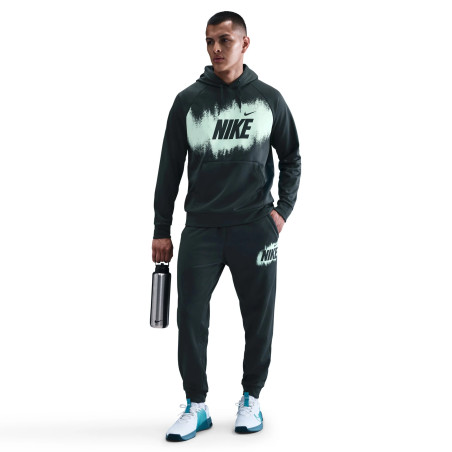 Pantalon survêtement Nike Fleece noir vert
