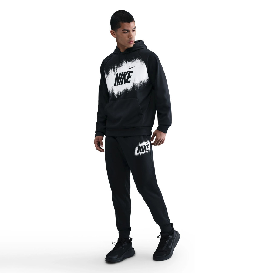 Pantalon survêtement Nike Fleece noir blanc
