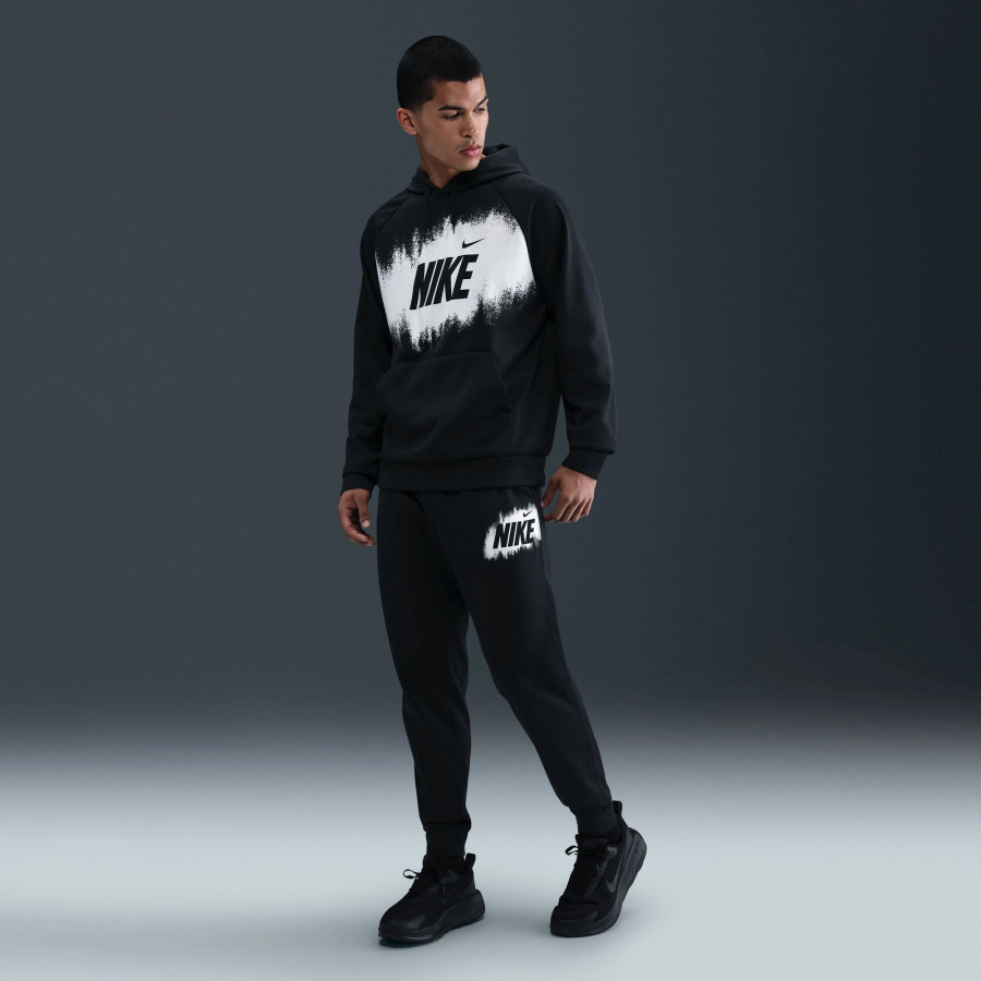 Pantalon survêtement Nike Fleece noir blanc