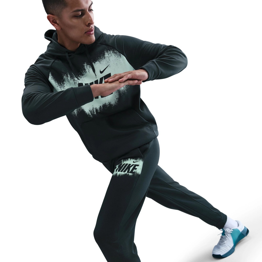 Pantalon survêtement Nike Fleece noir vert