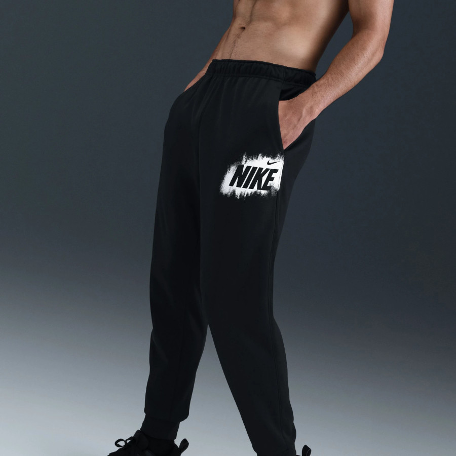 Pantalon survêtement Nike Fleece noir blanc