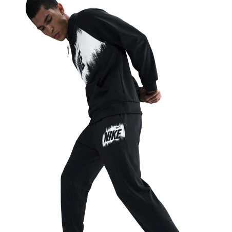 Pantalon survêtement Nike Fleece noir blanc