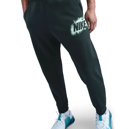 Pantalon survêtement Nike Fleece noir vert