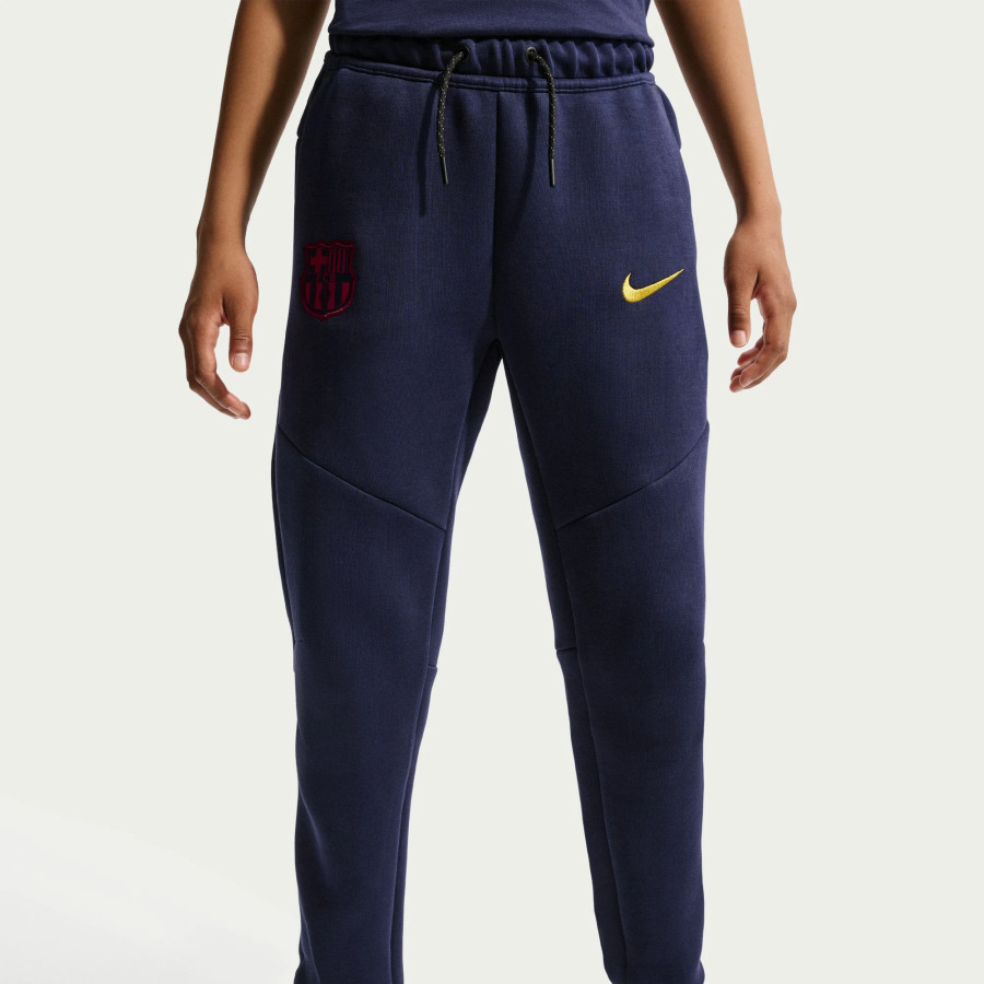 Pantalon survêtement junior FC Barcelone Tech Fleece bleu