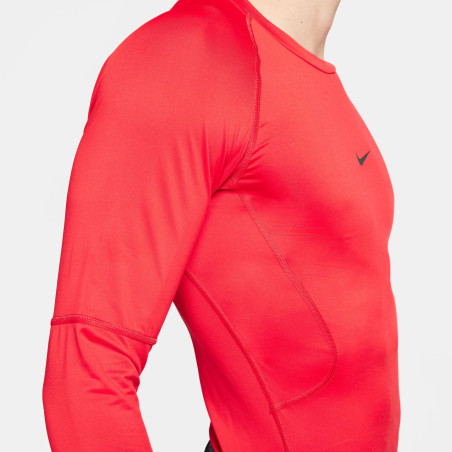 Sous-maillot manches longues Nike Pro rouge
