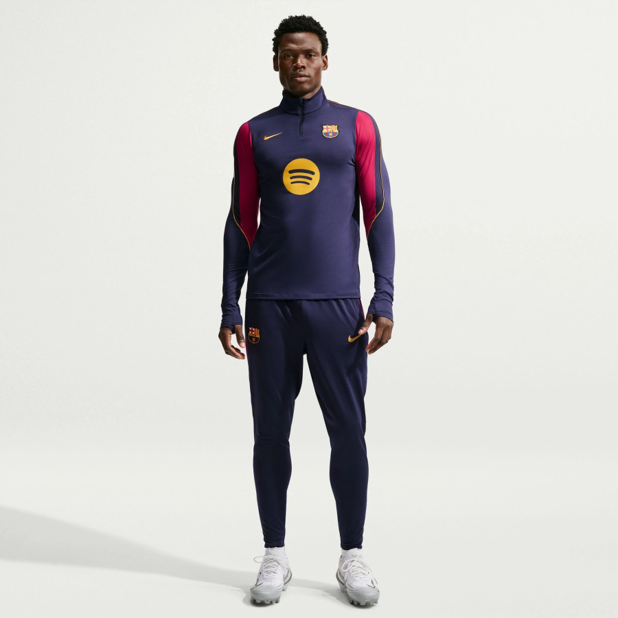 Sweat zippé FC Barcelone Strike bleu