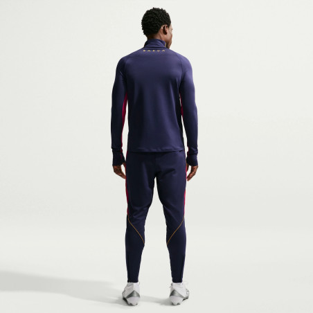 Sweat zippé FC Barcelone Strike bleu