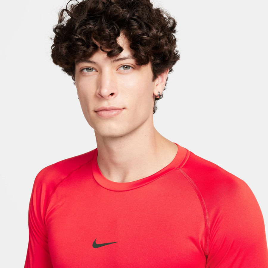 Sous-maillot manches longues Nike Pro rouge