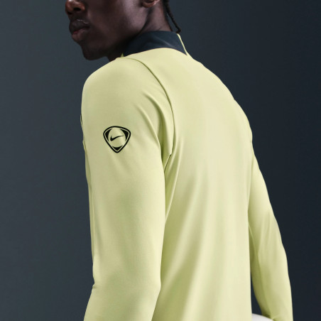 Sweat zippé Nike Strike jaune