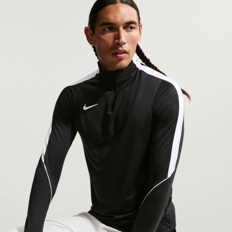 Sweat zippé Nike Strike noir blanc
