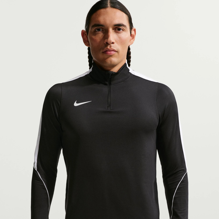 Sweat zippé Nike Strike noir blanc