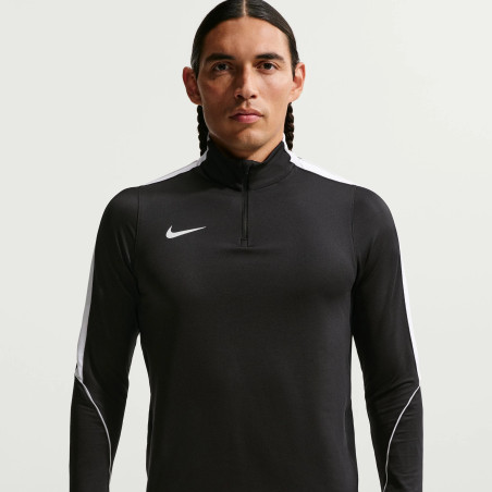Sweat zippé Nike Strike noir blanc