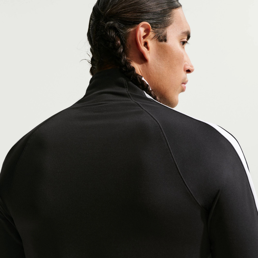 Sweat zippé Nike Strike noir blanc