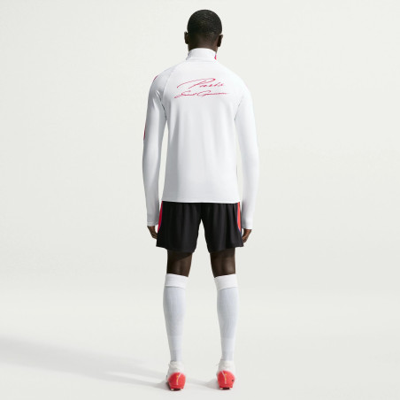 Sweat zippé PSG Strike blanc