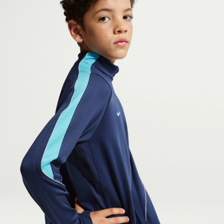 Sweat zippé junior Nike Strike bleu