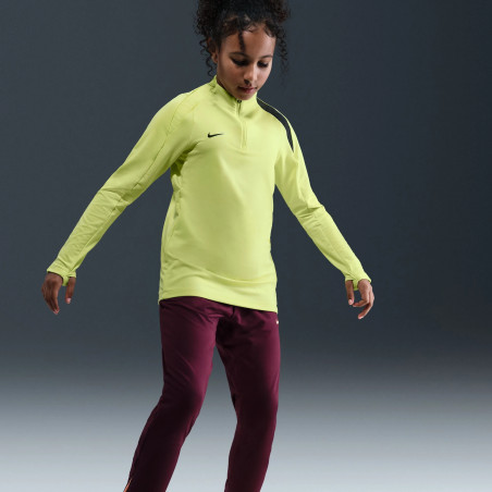 Sweat zippé junior Nike Strike jaune