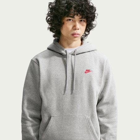 Sweat à capuche Nike Club gris