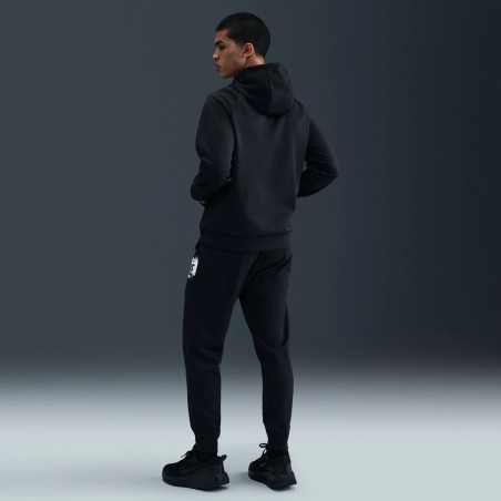 Sweat à capuche Nike Fleece noir blanc