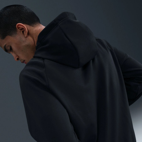 Sweat à capuche Nike Fleece noir blanc