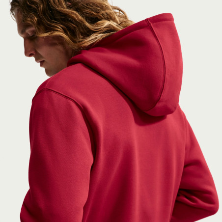 Sweat à capuche Nike Club rouge