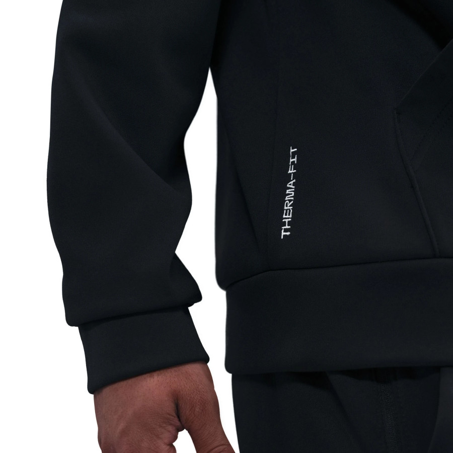 Sweat à capuche Nike Fleece noir blanc