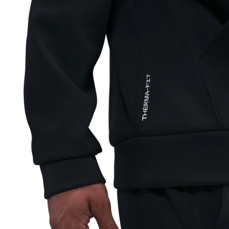 Sweat à capuche Nike Fleece noir blanc