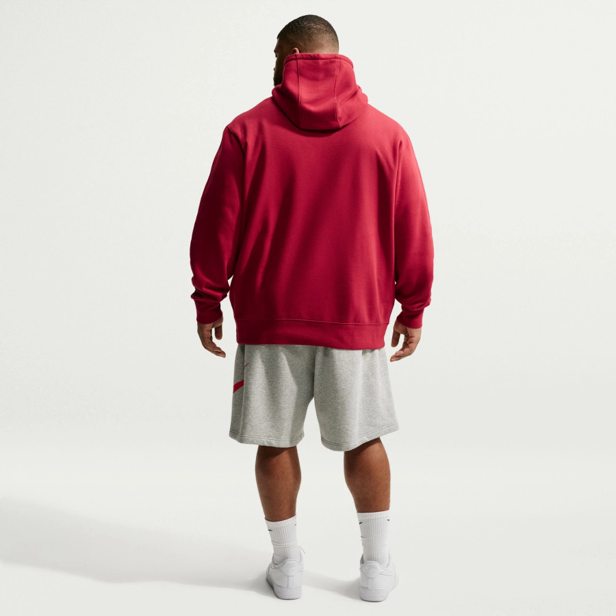 Sweat à capuche Nike Club rouge
