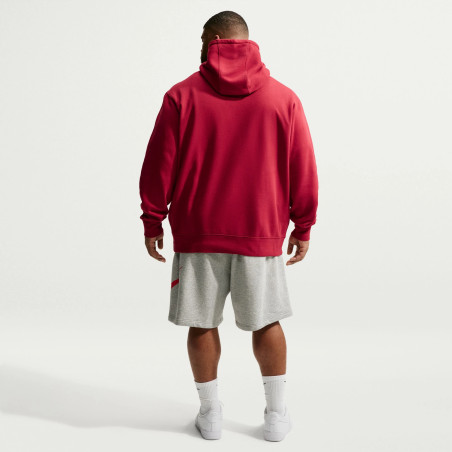 Sweat à capuche Nike Club rouge