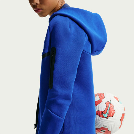 Sweat à capuche junior PSG Tech Fleece bleu