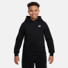 Sweat à capuche junior Nike Club Fleece noir