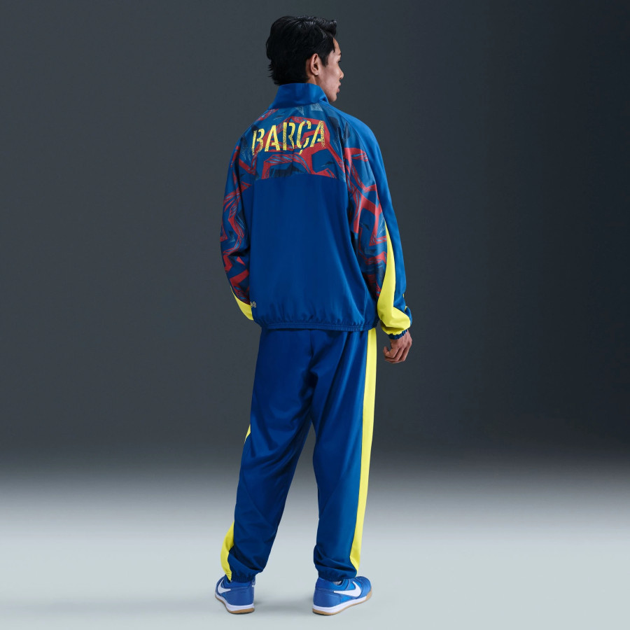 Veste survêtement FC Barcelone Woven bleu