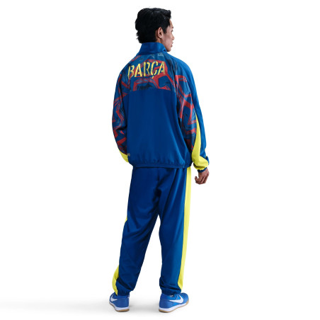 Veste survêtement FC Barcelone Woven bleu