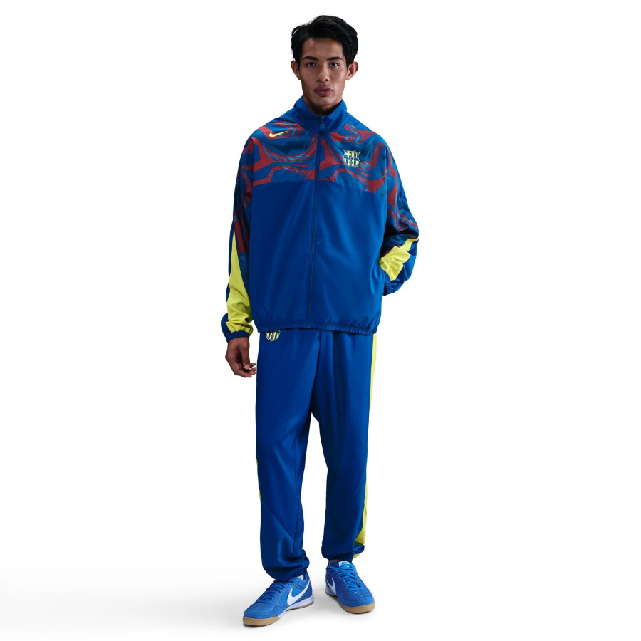 Veste survêtement FC Barcelone Woven bleu