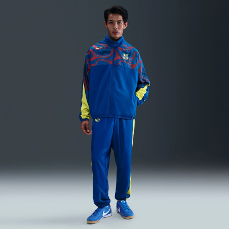Veste survêtement FC Barcelone Woven bleu