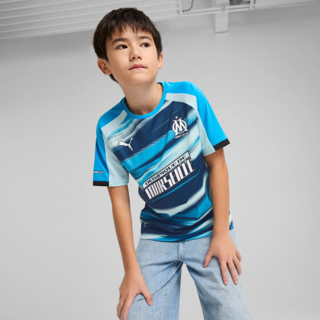 Maillot junior OM Faster bleu