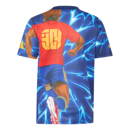 Maillot junior adidas Lamine Yamal bleu rouge